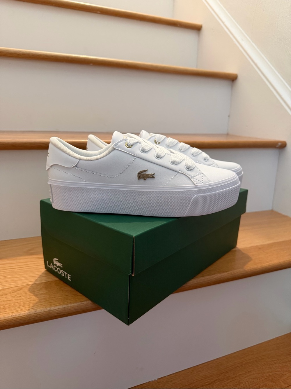 Lacoste Ziane Platform Leather Sneakers